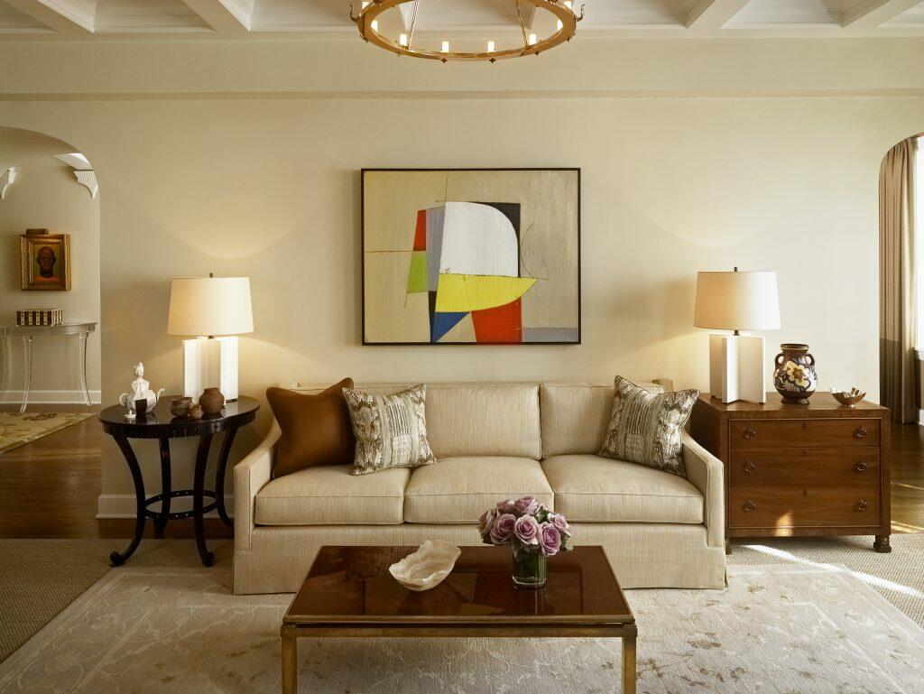 Neutral Living Room Design Chicago