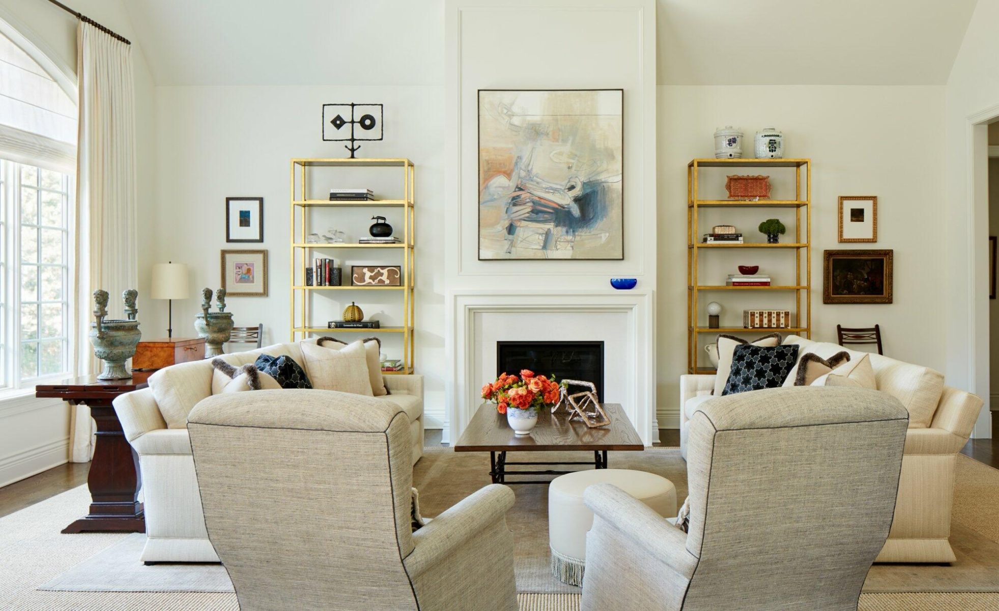 Elegant Living Room Design in Oak Brook