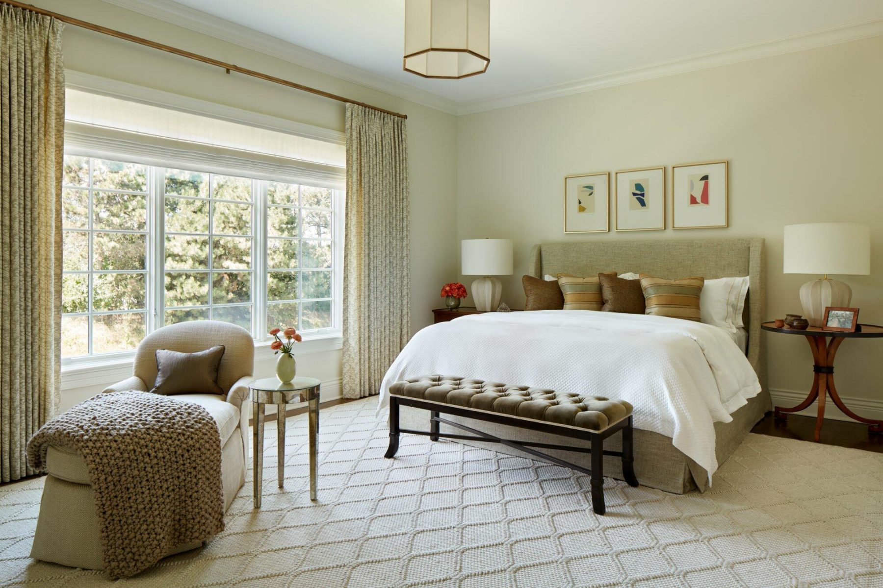Soft Neutral Bedroom With Natural Light in Chicago