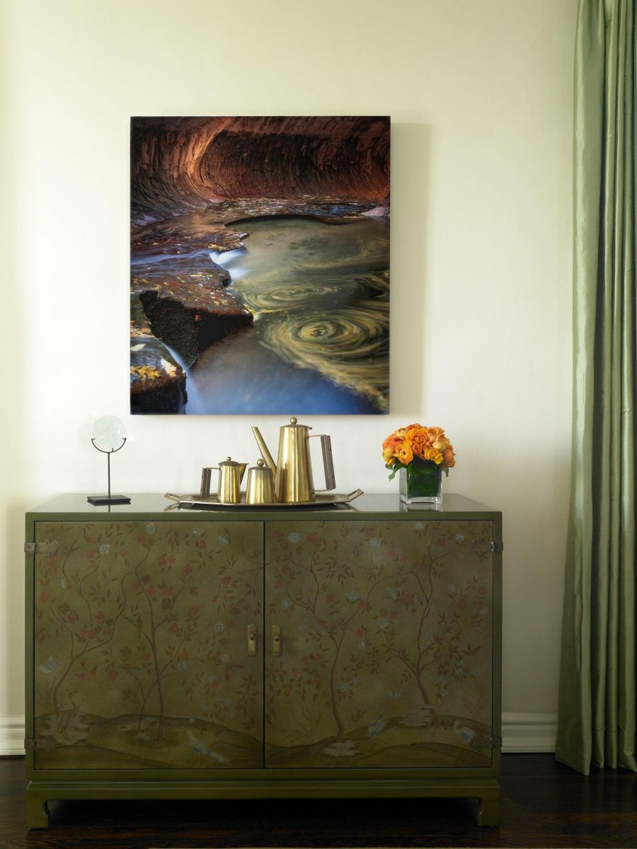 Earthy Hallway Art and Decor