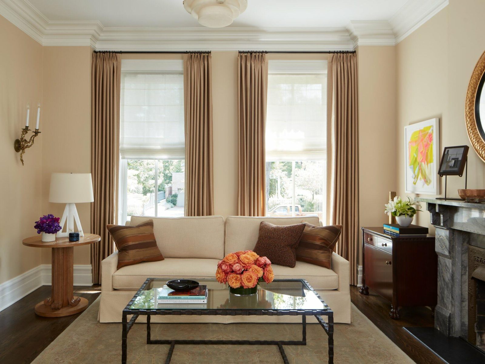 Classic Living Room Design with Natural Light
