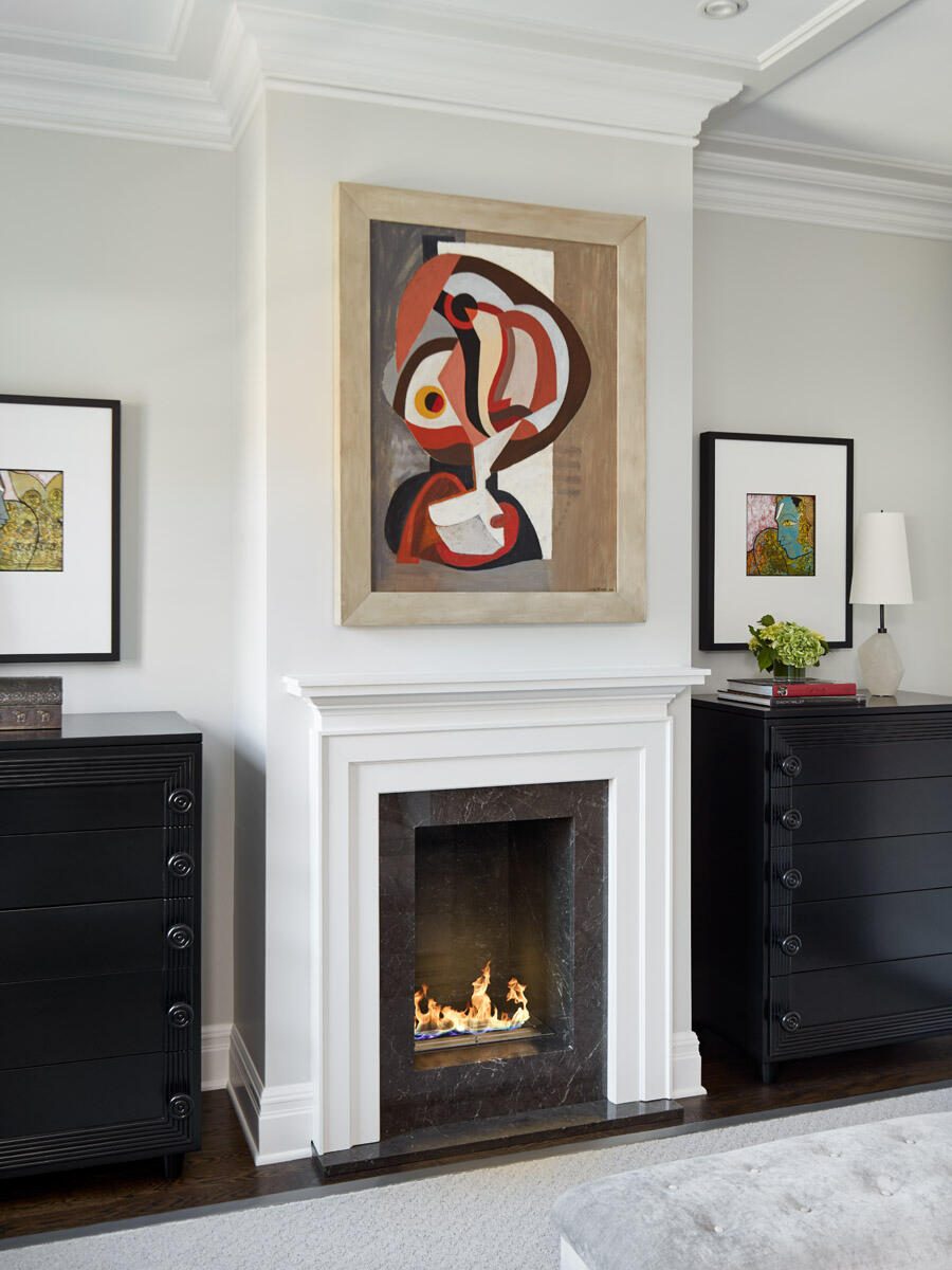 Modern Art in a Contemporary Living Room