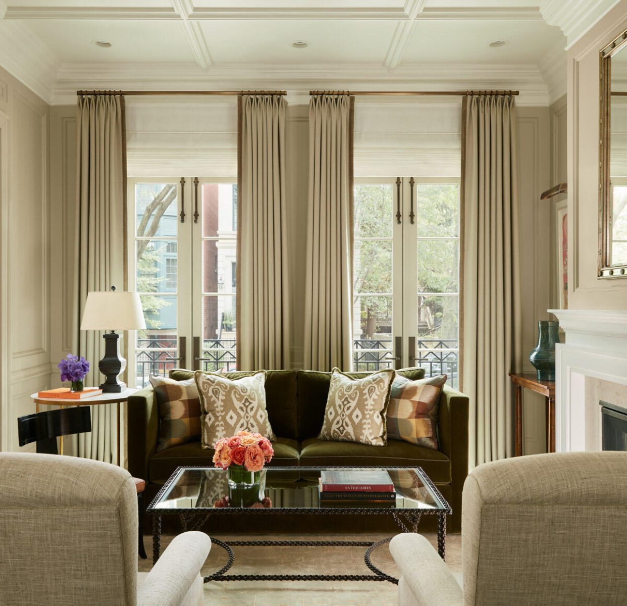 Modern Paneled Living Room Design