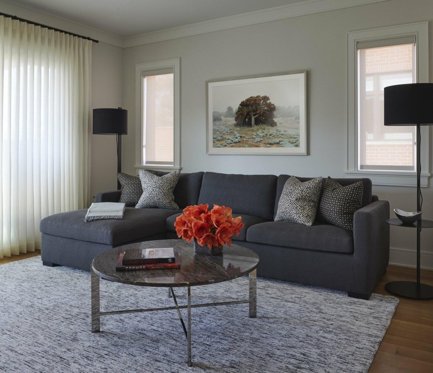 Open Family Room Design in Lincoln Park
