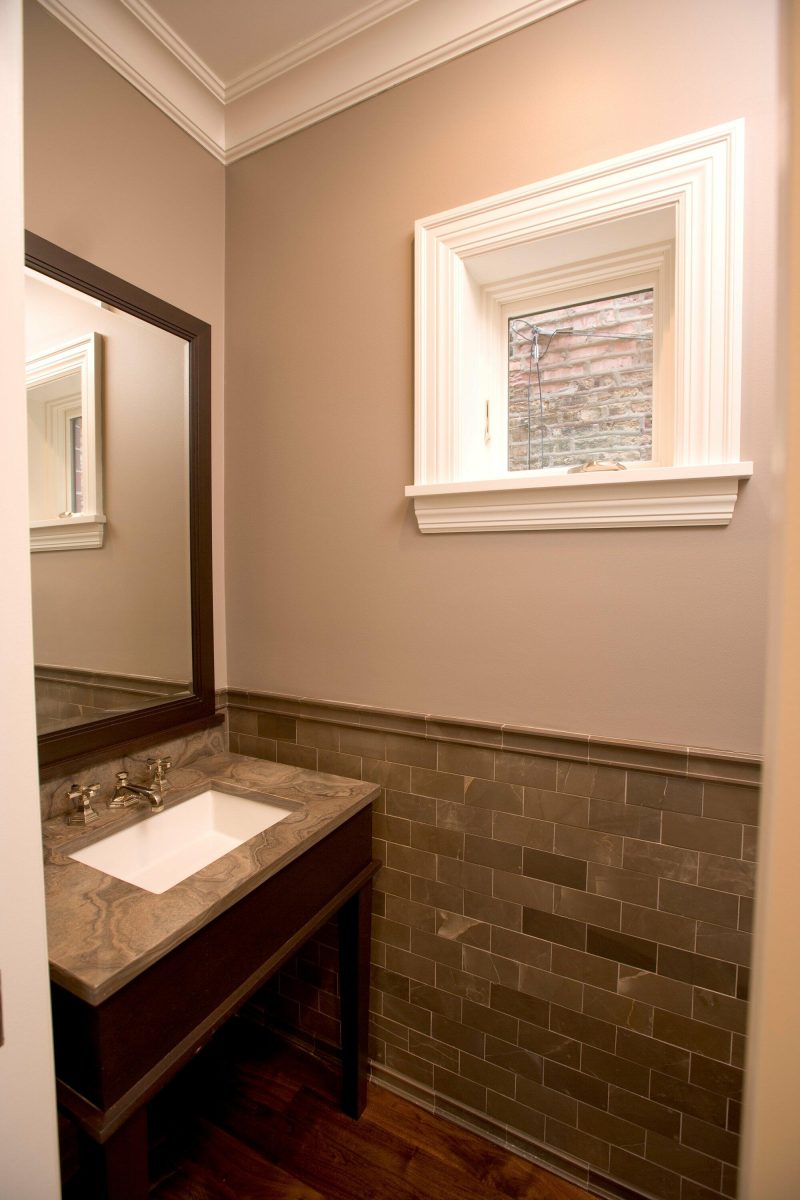 Bathroom Design With Exposed Brick